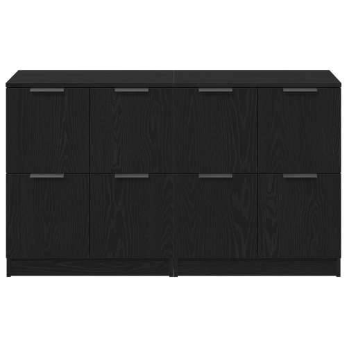 Bočne komode 2 kom Crni hrast 60x30x70 cm Konstruirano drvo Cijena