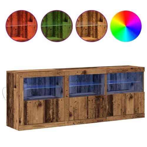Sborg s LED svjetlima Staro drvo 181.5x37x67 cm Obrađeno drvo Cijena