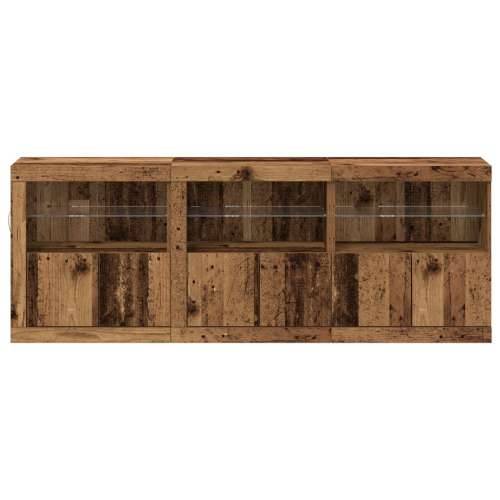 Sborg s LED svjetlima Staro drvo 181.5x37x67 cm Obrađeno drvo Cijena