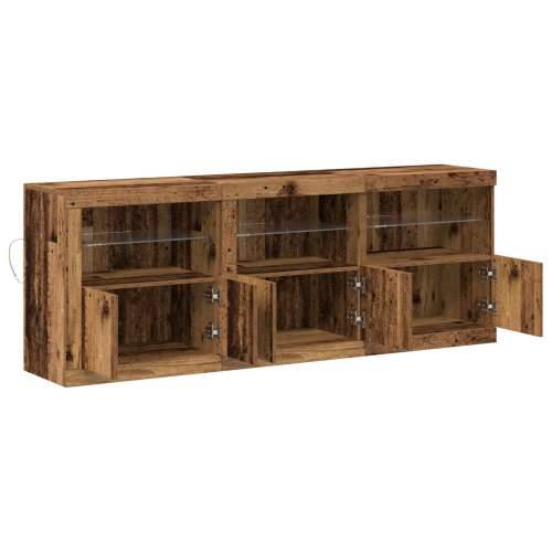 Sborg s LED svjetlima Staro drvo 181.5x37x67 cm Obrađeno drvo Cijena