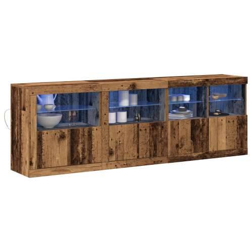 Bife s LED svjetlima Stari Drvo 202x37x67 cm Cijena