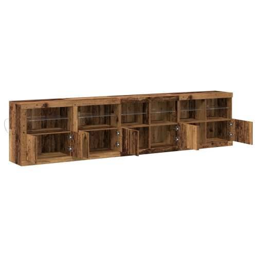 Komoda s LED svjetlima Staro Drvo 283x37x67 cm Tehnički drvo Cijena