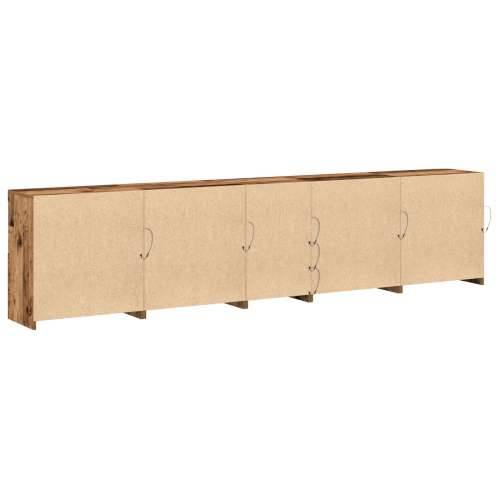 Sideboard s LED svjetlima Staro drvo 283x37x67 cm Obradni drveni materijal Cijena