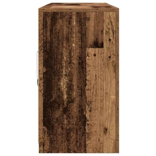 konzola s LED svjetlima Staro drvo 162x37x67 cm Cijena