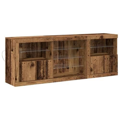 bife s LED svjetlima Staro drvo 181,5x37x67 cm Obrađeno drvo Cijena