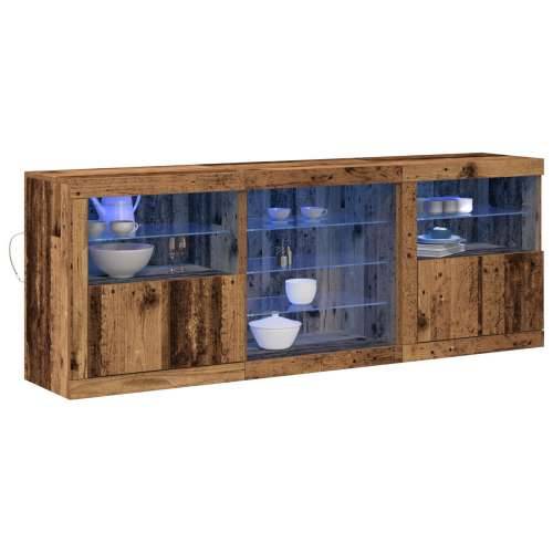 bife s LED svjetlima Staro drvo 181,5x37x67 cm Obrađeno drvo Cijena