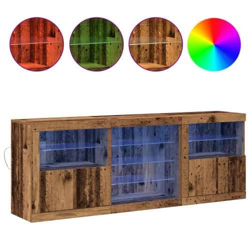 bife s LED svjetlima Staro drvo 181,5x37x67 cm Obrađeno drvo Cijena