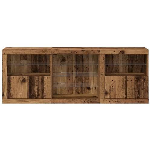 bife s LED svjetlima Staro drvo 181,5x37x67 cm Obrađeno drvo Cijena