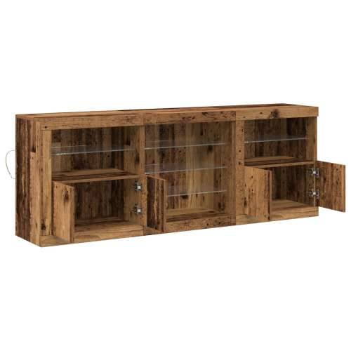 bife s LED svjetlima Staro drvo 181,5x37x67 cm Obrađeno drvo Cijena