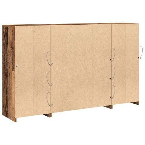 Sideboard s LED svjetlima Staro drvo 163x37x100 cm Inženjersko drvo Cijena