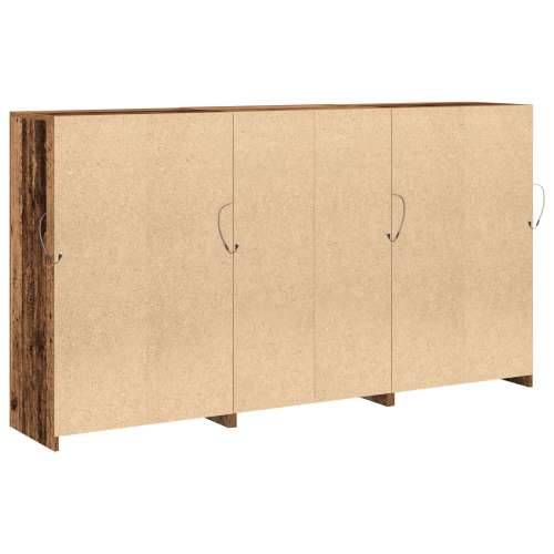 sideboard sa LED svjetlima Staro drvo 181.5x37x100 cm Inženjersko drvo Cijena