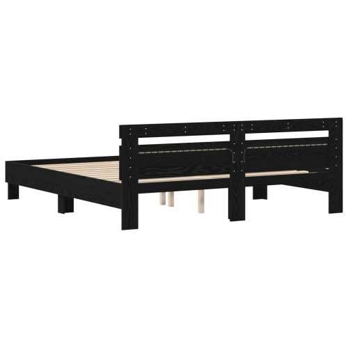 Okvir kreveta od hrasta Crni hrast Čvrsti hrast 180 x 200 cm Cijena