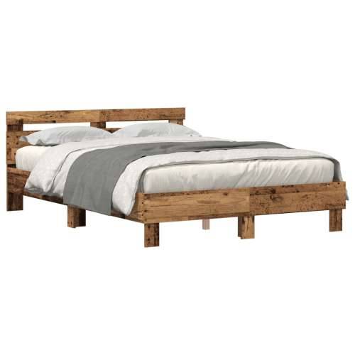 Drvena baza kreveta Obnovljeno drvo 140 x 190 cm Pretvorivo Cijena