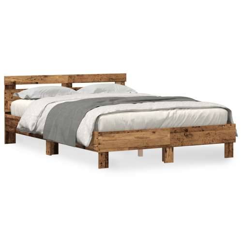 Drvena baza kreveta Obnovljeno drvo 140 x 190 cm Pretvorivo Cijena
