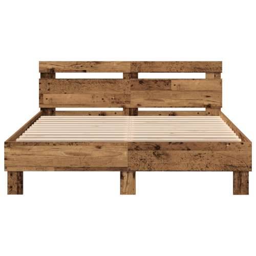Drvena baza kreveta Obnovljeno drvo 140 x 190 cm Pretvorivo Cijena
