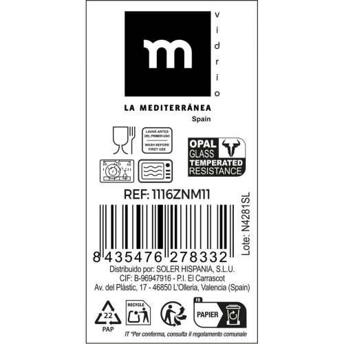 Tanjur za desert La Mediterránea Coup basic ø 18 x 2,5 cm (48 kom.) Cijena