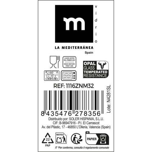 zdjela La Mediterránea Coup basic 16 x 5,3 cm (48 kom.) Cijena