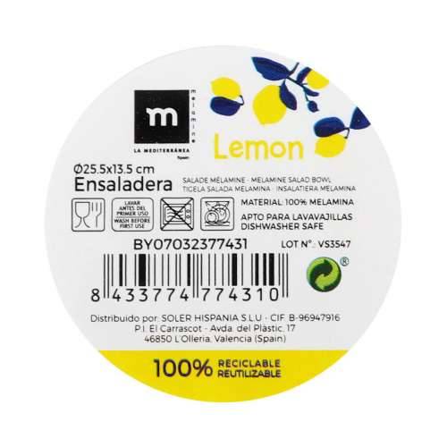 Zdjela za Salatu La Mediterránea LEMON 25,5 x 13,5 cm (8 kom.) Cijena