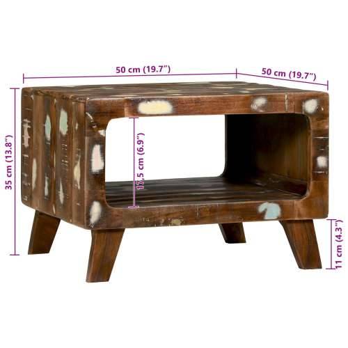 Stolić za kavu 50x50x35 cm Čvrsto obnovljeno drvo Cijena