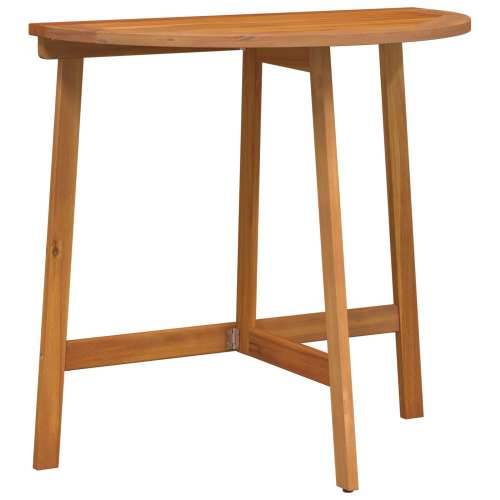 sklopivi vrtni stol poluokrugli 78x46x75 cm čvrsto drvo bagrem Cijena