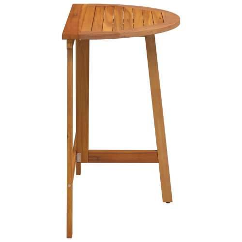 sklopivi vrtni stol poluokrugli 78x46x75 cm čvrsto drvo bagrem Cijena