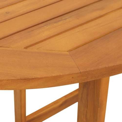 sklopivi vrtni stol poluokrugli 78x46x75 cm čvrsto drvo bagrem Cijena
