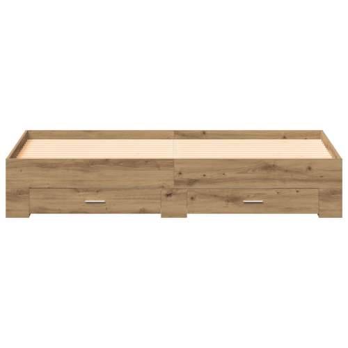 Krevet s ladicama Artisan Oak 180x200 cm Konstruirano drvo Cijena