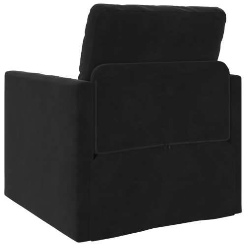 Sofa na razvlačenje 2-u-1 Crna 74x77x81 cm Velur Cijena