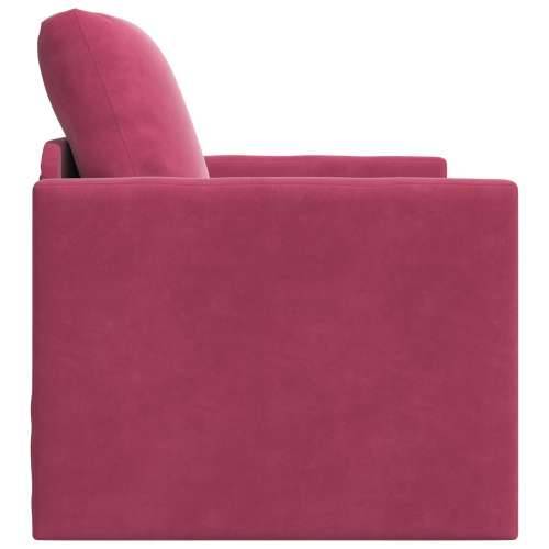 Sofa na razvlačenje 2-u-1 Vinski crveni 74x77x81 cm Baršun Cijena
