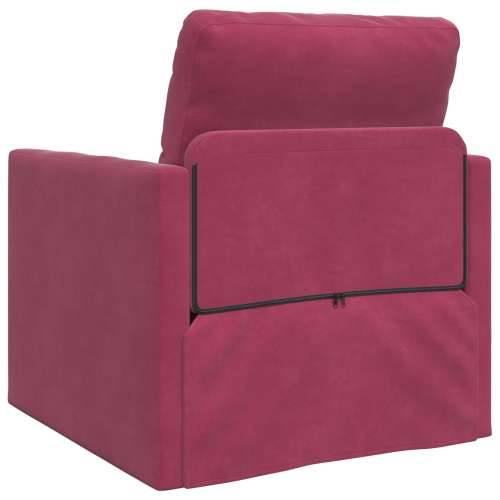 Sofa na razvlačenje 2-u-1 Vinski crveni 74x77x81 cm Baršun Cijena