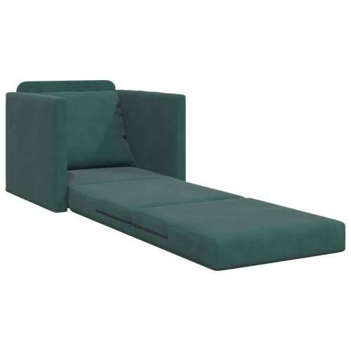 Sofa krevet 2-u-1 Tamno zelena 74x77x81 cm Velvet Cijena