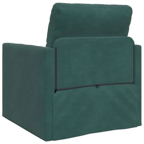 Sofa krevet 2-u-1 Tamno zelena 74x77x81 cm Velvet Cijena