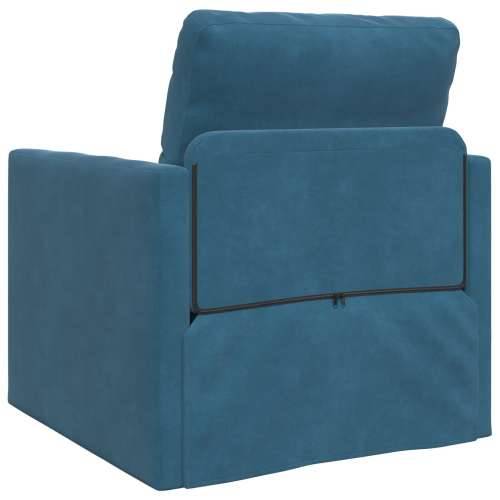 Fotelja krevet 2-u-1 Plava 74x77x81 cm Velur Cijena
