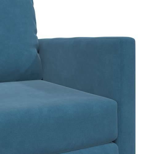 Fotelja krevet 2-u-1 Plava 74x77x81 cm Velur Cijena