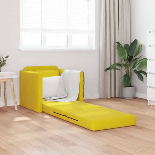 Kauč na razvlačenje 2-u-1 Tamno žuti 74x77x81 cm Baršun Cijena