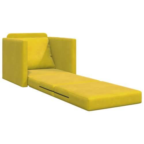 Kauč na razvlačenje 2-u-1 Tamno žuti 74x77x81 cm Baršun Cijena