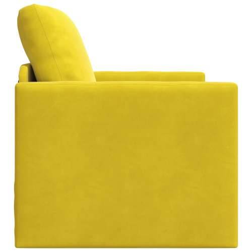 Kauč na razvlačenje 2-u-1 Tamno žuti 74x77x81 cm Baršun Cijena