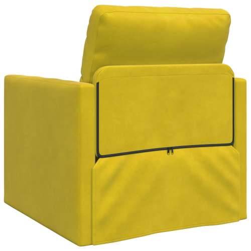 Kauč na razvlačenje 2-u-1 Tamno žuti 74x77x81 cm Baršun Cijena