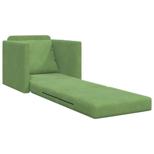 Sofa na kat 2-u-1 Svijetlozelena 74x77x81 cm Baršun Cijena