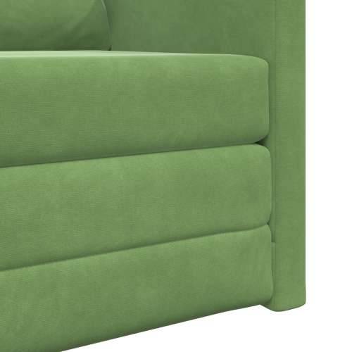 Sofa na kat 2-u-1 Svijetlozelena 74x77x81 cm Baršun Cijena