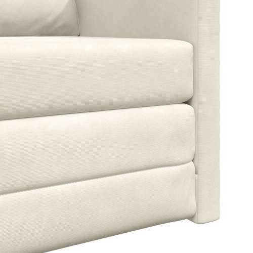 Sofa na razvlačenje 2-u-1 Krem 74x77x81 cm Baršun Cijena
