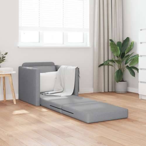 Podni Sofa Krevet 2-u-1 Svijetlosiva 74x77x81 cm Tkanina Cijena