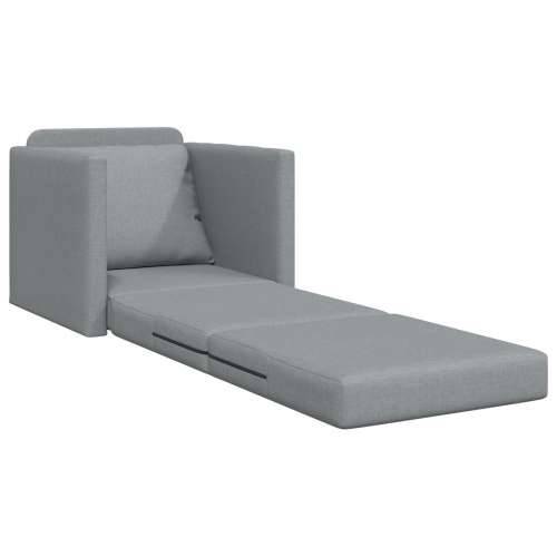 Podni Sofa Krevet 2-u-1 Svijetlosiva 74x77x81 cm Tkanina Cijena