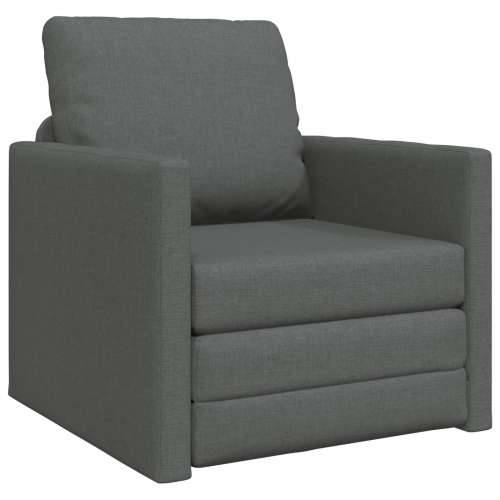 podna sofa krevet 2-u-1 Tamno siva 74x77x81 cm Tkanina Cijena