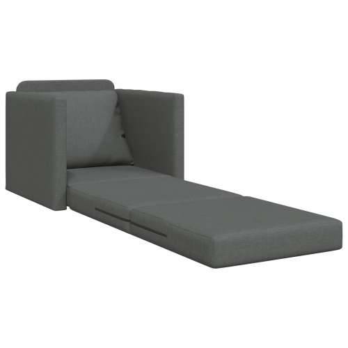 podna sofa krevet 2-u-1 Tamno siva 74x77x81 cm Tkanina Cijena