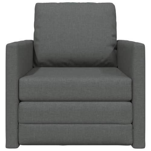 podna sofa krevet 2-u-1 Tamno siva 74x77x81 cm Tkanina Cijena