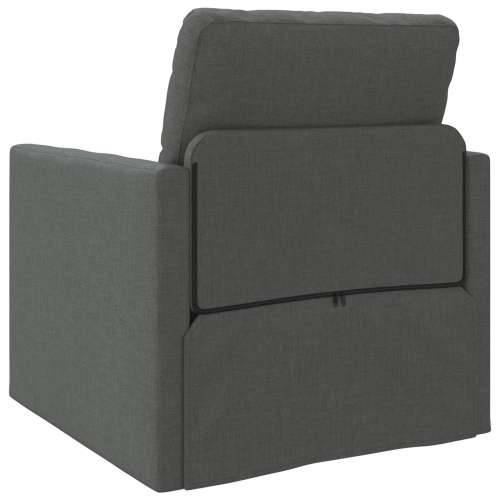 podna sofa krevet 2-u-1 Tamno siva 74x77x81 cm Tkanina Cijena