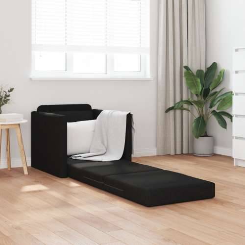 Floor Sofa Bed 2-u-1 Crna 74x77x81 cm Tkanina Cijena
