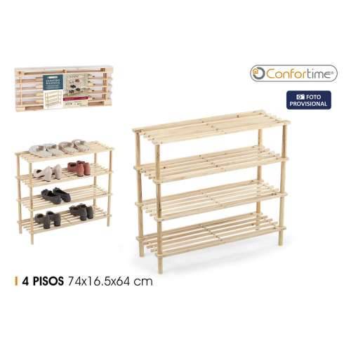 Klupa za cipele Confortime 74 x 26,5 x 64 cm (4 kom.) Cijena