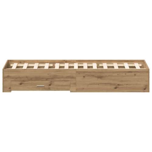 krevet s ladicama Hrast Inženjersko drvo 140 x 190 cm Krevet Cijena